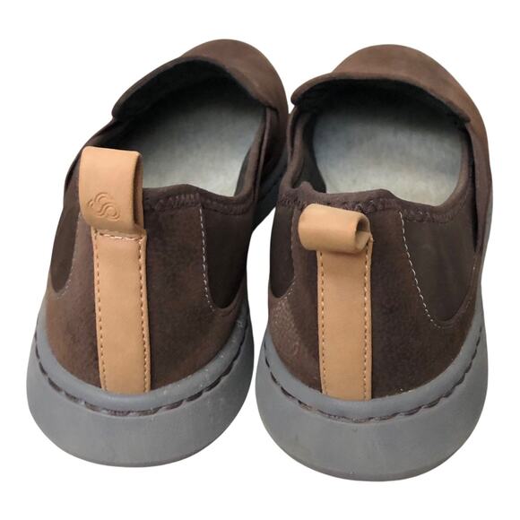 CLARKS Unstructured Womens Size 9 M Brown Un Adorn Leather Slip On Loafers Shoes - Picture 5 of 9